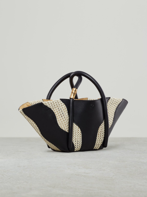 Lotus 12 Ala Mode Macramé Raffia Black Offwhite