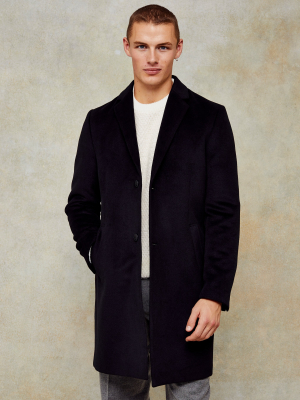 Considered Black Classic Fit Coat