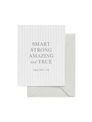 Smart Strong Father's Day Card