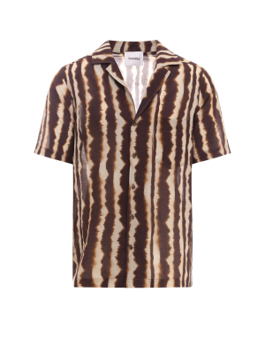 Nanushka Venci Striped Short Sleeve Shirt