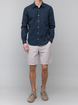 Men's Poplin Standard Shirt Navy