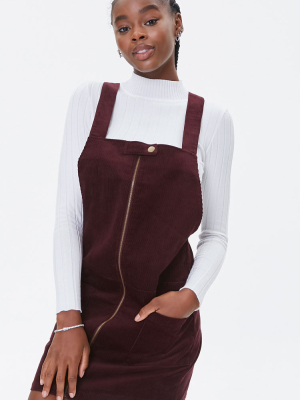 Zippered Pinafore Dress