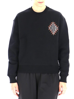 Chloé Embroidered Patch Crewneck Sweatshirt