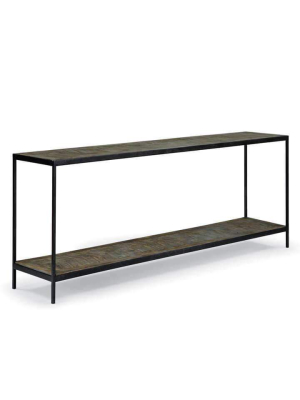 Herringbone Console Table