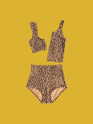 Arq Leopard Bras, Tanks, Undies