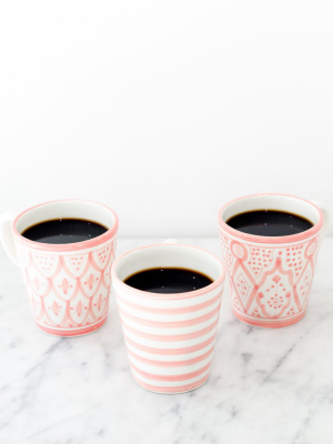 Ceramic Mug - Blush Stripe