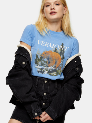 Blue Vermont T-shirt