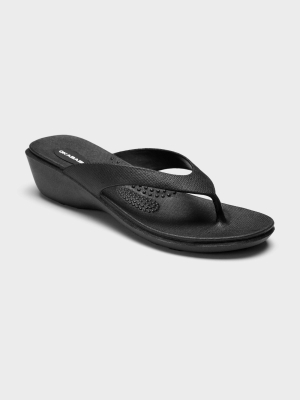 Women's Splash Sustainable Wedge Flip Flop Sandals - Okabashi