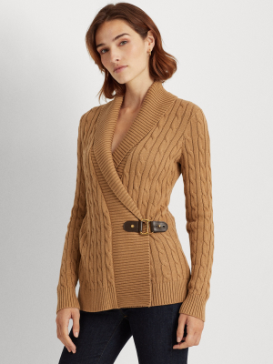 Buckled Cotton Sweater