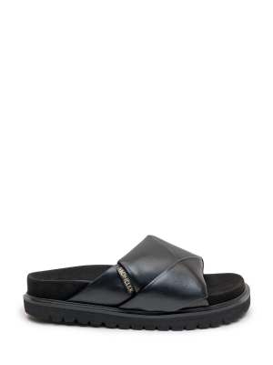 Moncler Woven Slide Sandals