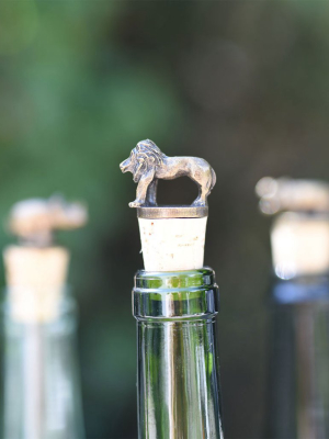 Lion Wine Bottle Stopper