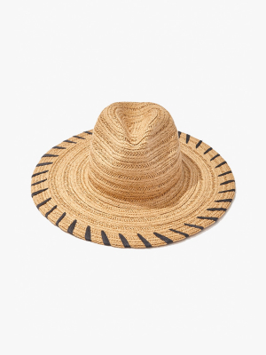 Striped Panama Straw Hat