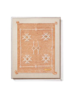 Rust Cactus Silk - Accent Framed Textile