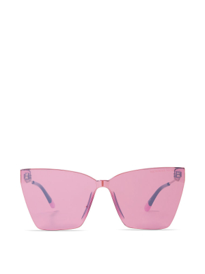 Victoria's Secret Shield Cat-eye Sunglasses