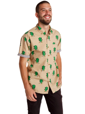 The Cocky Cactass | Men's Cactus Short Sleeve Button Up