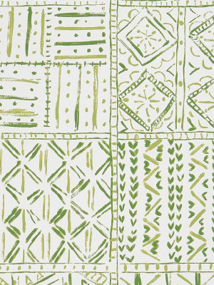 Cloisters Wallpaper In Green From The Ashdown Collection By Nina Campbell For Osborne & Little