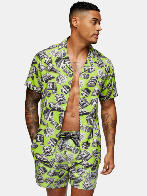 Considered Green Dollar Print Swim Shorts