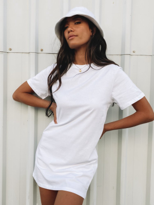 Basic T-shirt Dress White