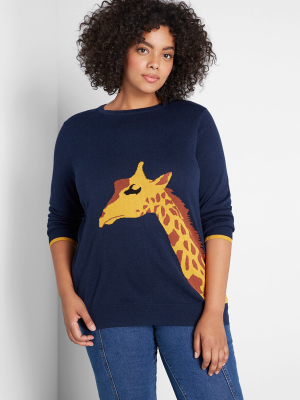 Head Above The Rest Giraffe Sweater