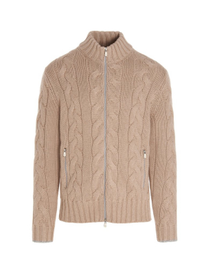 Brunello Cucinelli Cable-knit Zip-up Cardigan