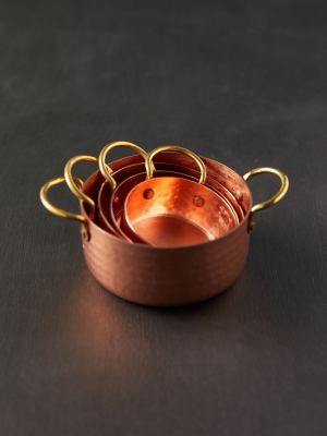 Copper + Gold Measuring Cups