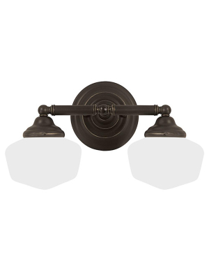 Lighting By Blu Academy 2 Light Sconce - Bronze