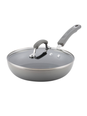 Rachael Ray 9.5" Deep Skillet With Lid