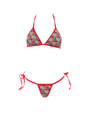 Gcds Logo Lettering Triangle Bikini Set