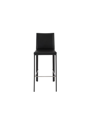 Set Of Two Hasina-b Bar Stools In Black