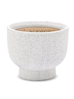 Cypress + Fir - 14 Oz Ivory Speckled Ceramic Candle