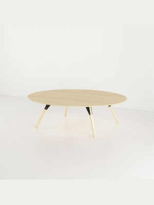 Clarke Small Oval Coffee Table - Maple