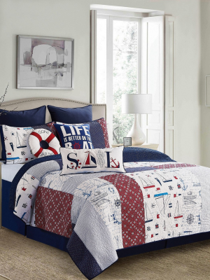 C&f Home Boomer Full/queen Quilt Set