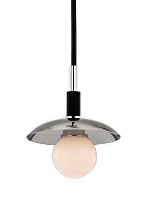 Julien 1 Light Pendant Polished Nickel