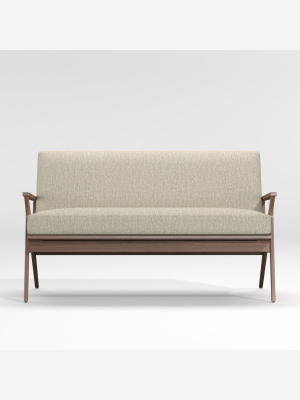 Cavett Wood Frame Loveseat