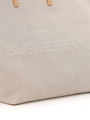 Burberry Embossed Logo Extra Large Beach Tote Bag