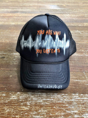 'sound Waves' Painted Hat