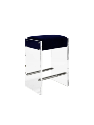 Acrylic Panel Counter Stool In Various Colors