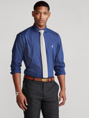 Dot-print Poplin Shirt