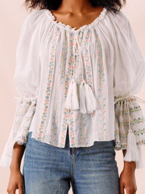 Embroidered Cotton Blouse