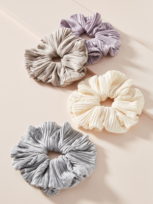 Annie Pleated Scrunchie Set