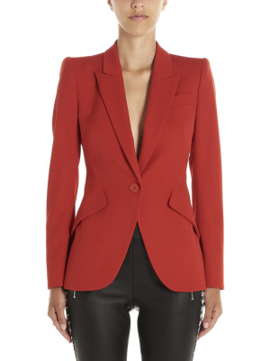 Alexander Mcqueen Single Breasted Blazer