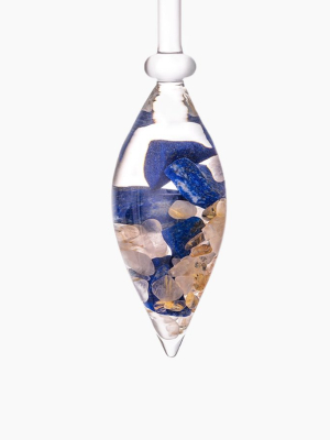 Inspiration Gemstone Vials - Lapis Lazuli/rutilated Quartz