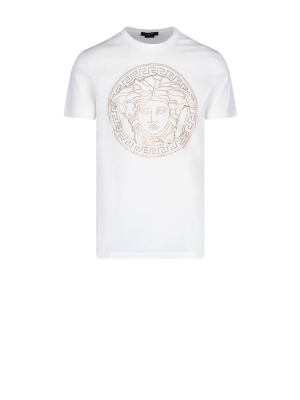 Versace Crystal Embellished T-shirt