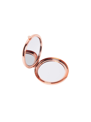 Rose Gold Compact, Dual-mirror