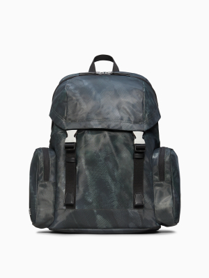 Nylon Large Flap Backpack