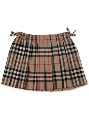 Burberry Kids Vintage Check Pleated Skirt