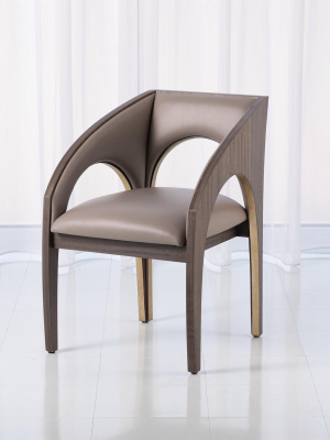 Global Views Arches Dining Chair - Grey