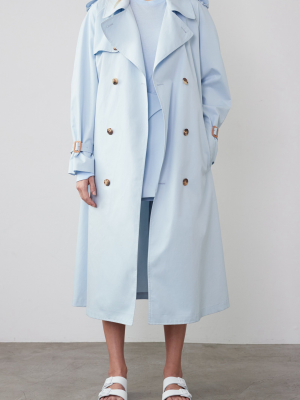 Double-breasted Cotton Trench Coat