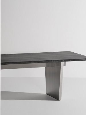 Nuevo Aiden Dining Table - Oxidized Grey