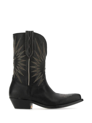 Golden Goose Deluxe Brand Wish Star Cowboy Boots